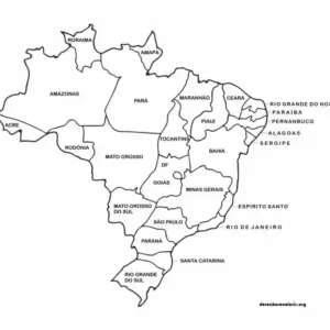 Mapa do Brasil.6
